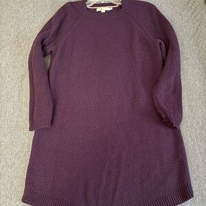Boden Purple Knit Sweater Dress sz 14
